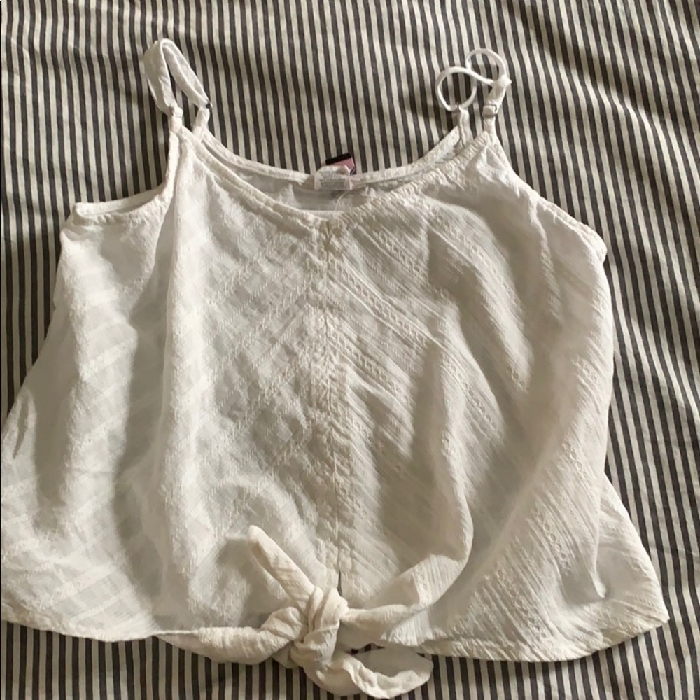 White tie tank top